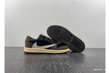 SCOTT 1 AIR 'MOCHA' LOW JORDAN X (KIDS)TRAVIS 0824